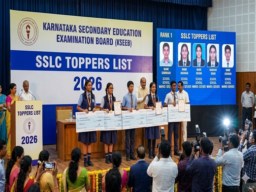 Karnataka SSLC 10th toppers list 2026 out: Check names of district and merit wise toppers, rank, marks and other details
