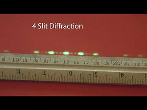 Multiple Slit Diffraction, 6D20.10a