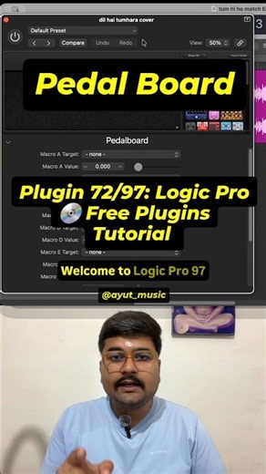 [Pedal Board] Plugin 72/97: Logic Pro 💿 Free Plugins Tutorial #logicpro #pedalboard #audioplugins