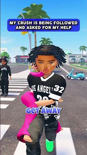 MY CRUSH is BEING FOLLOWED and ASKED FOR my HELP! 😨 #roblox #shorts