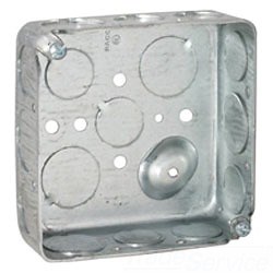 Raco 192 4 inch Square Box 1-1/2 inch Deep