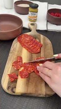 Crevettes chorizo coco à la moutarde au curry