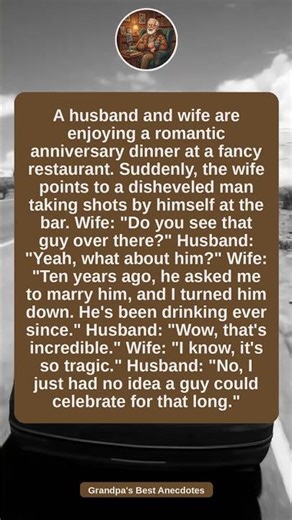 Wife Spots Her Rejected Ex At Dinner#funny #joke #humor