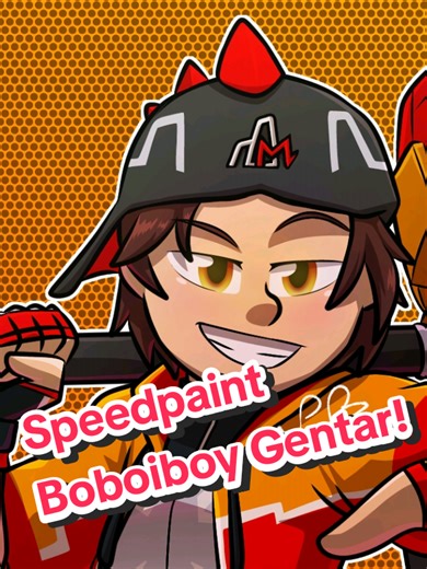 Speedpaint of Boboiboy Gentar Character