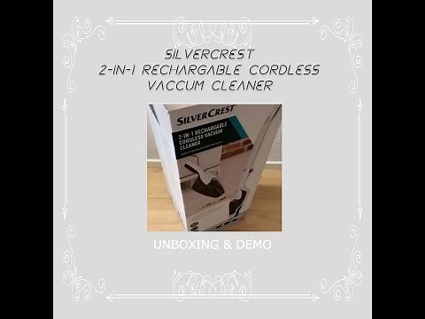 LIDL SILVERCREST 2 IN 1 vacuum cleaner | unboxing | Demo