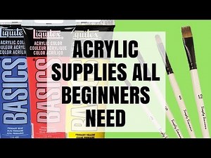 Acrylic Painting Supplies List for Beginners | BEST BRUSHES+ CANVAS+ PAINT