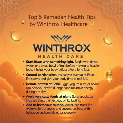 Healthy Ramadan Tips | Sehri & Iftaar Routine for Energy | Winthrox Healthcare