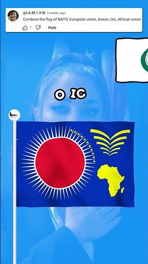 🤝 Combined flag of ASEAN, NATO, EU, African Union and OIC