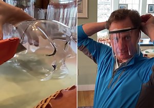 Here's how to make a DIY face shield with a 2-litre plastic bottle in 2 minutes