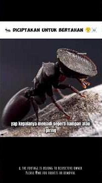 Berkepala Gepeng Semut Ini Punya Trik Khusus 😶 #shorts #denssop #cerita #hewan