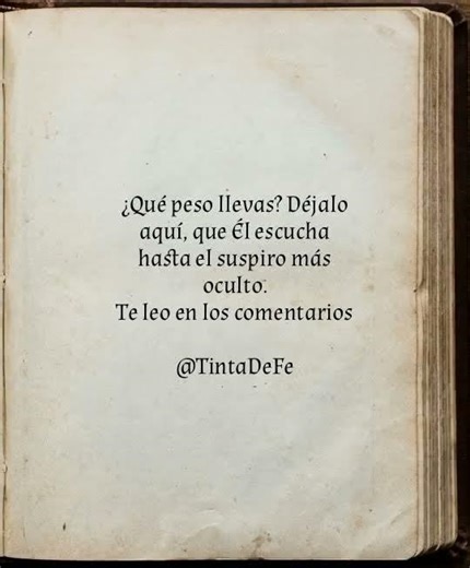 Comparte tu carga 🕊️ #TintaDeFe #Oración #Fe #Intercesión #DiosEscucha #TintaDeFe