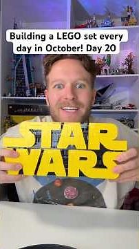 this star wars logo is really cool! I love the building techniques they used to make it pop! #LEGO