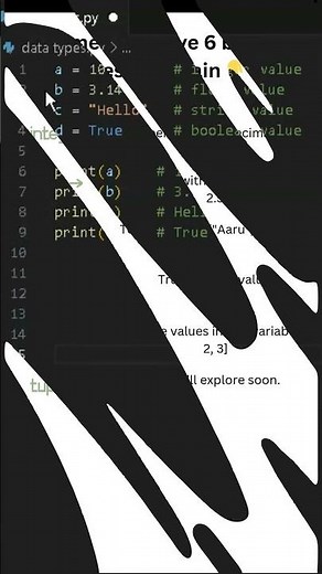 Python Day 7 – All Data Types in Python Explained in 1 Minute | LearnWithAaru