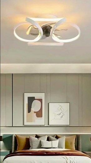 Nordic Intelligent Fan Light | Silent LED Ceiling Fan with Remote Control & Color Dimming! # Light