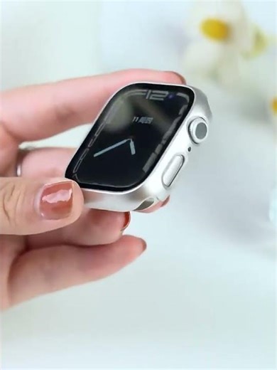 Tempered Glass+cover For Apple Watch Accessories 45mm 41mm 44mm