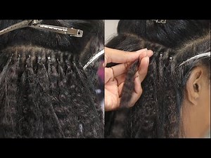 KINKY STRAIGHT MICROLINK/ITIP ON MY NATURAL HAIR | YWIGS