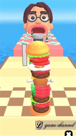 stack burger run 😉😉 gameplay // l game channel // android & ios gameplay 75555 #mobilegame #shorts