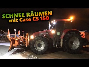 SCHNEE RÄUMEN mit Case CS 150 | Let´s drive