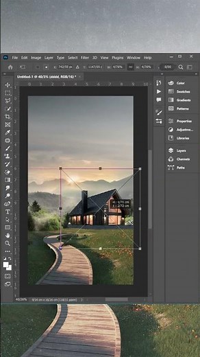 Making a Beautiful Collage by using Photoshop! #visualdesign