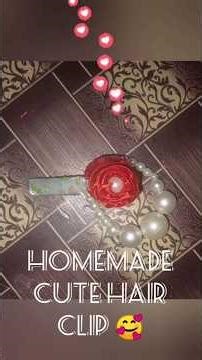 Handmade Hair Clip👌🏻🥰#Cute#Hair#Clip#Ytshorts