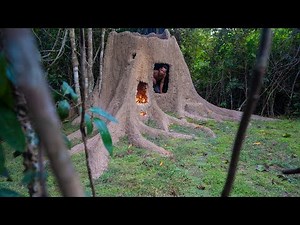 Jungle Survival Bushcraft Skills Build The Most Beautiful Big Tree House Off Grid