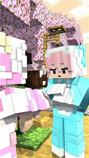 Momon & Atun Katanya Suka Kucing | #minecraft #minecraftindonesia #shorts #roblox #moomoo #bangjblox
