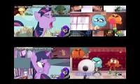 Mix of 4 videos from youtube : TAWOG VS MLP Sparta Remixes Quadparison 3