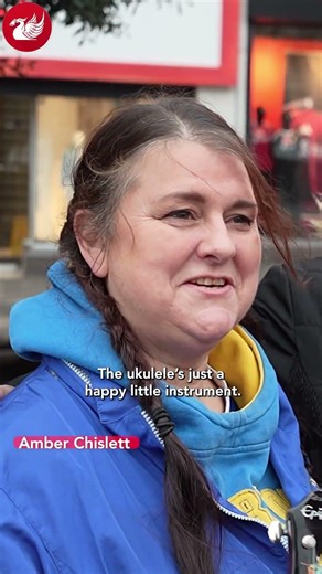 Musicians take part in flash mob for World Ukulele Day
