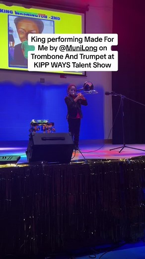 King Performs 'Made For Me' by MuniLong on Trombone and Trumpet