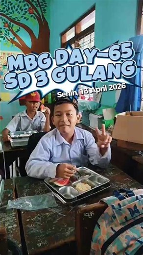 MBG DAY-65 SD 3 GULANG #sd3gulang #mbg #makanbergizigratis #sekolah