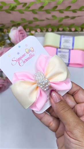 DIY Trending Hair Bow Tutorial 😍 | How to Make Beautiful Hair Clips at Home🌸 #shorts #ytshorts #diy