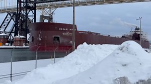 Here is video #3 from me today from over in Sault Ste Marie Michigan! This time it’s the Mesabi Miner meeting the Federal Oshima at West Pier… the Miner was upbound headed for Duluth and the Oshima was waiting for them to clear so they could enter the lock on their way to Montreal… I got some fun shots of both vessels so stay tuned for those hopefully tonight! Our friend Sissy Payment came outside to wave at me but they had already passed me by then so my video was done and I didn’t see her unti