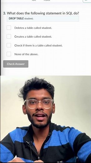 Top 10 SQL MCQs with Answers | Must Know for Interviews 🔥 #database #education #databaseconcepts