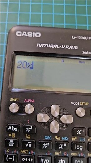How to type percentages on Casio fx-100AU PLUS 2nd edition scientific calculator