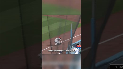 This is the worst defensive right fielder in baseball today