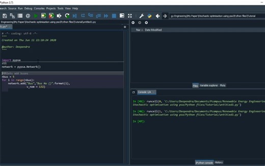 Load Flow Analysis in Pypsa Python
