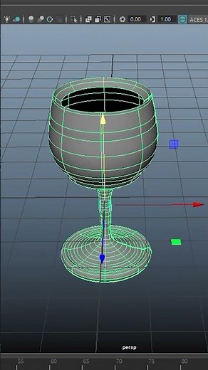 “3D Glass Modeling in Autodesk Maya | Product Modeling” #GlassModel#3DGlass#ProductModeling
