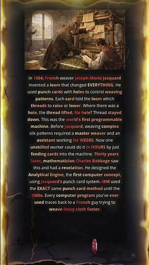 Weaving Loom Was The Grandfather Of Modern Computing