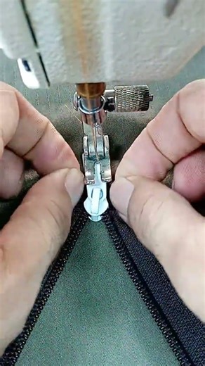 Sewing Trick instaling Zipper head #sewing