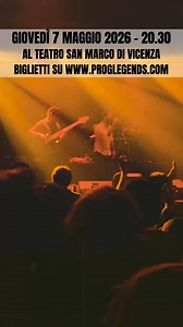  Prog Legends arriva in città! Il grande spettacolo dedicato al...
