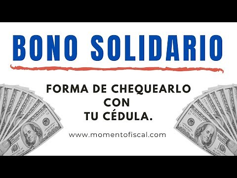 Forma de Chequear con tu Cédula si te han dado el Bono Solidario.