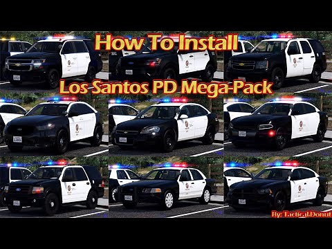 How To Install [ELS] Los Santos PD Mega-Pack (LAPD) 4G19b By: Tactical Donut