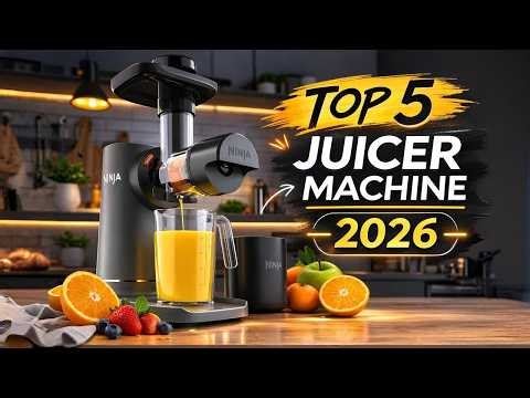 Top 5 juicer machine 2026 | 5 Best Cold Press Juicers Review 2026 | Slow Masticating Juicer Review