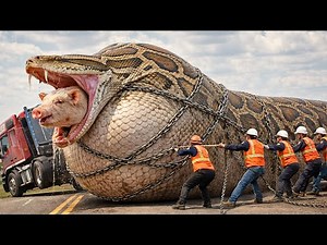 Brave Heroes Save a Mother Pig During a Terrifying Giant Python Attack