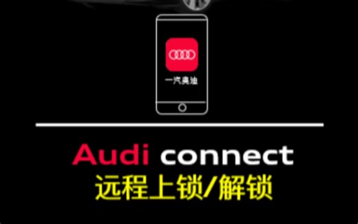 Audi connect｜远程上锁/解锁