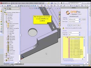 Design for Sheetmetal Fabrication using DFMPro