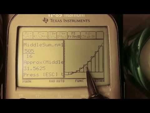 [AP Calculus] Riemann Sum on TI-89