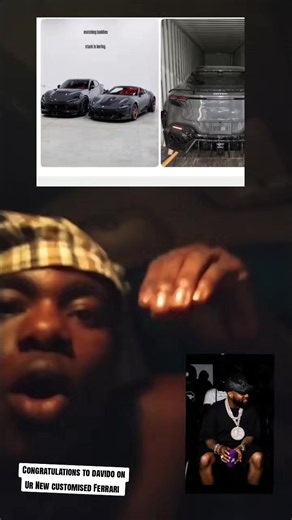 Congratulations to davido on Ur New customised Ferrari #oluwashed #newcar @davido 🚗🎶👑🐐
