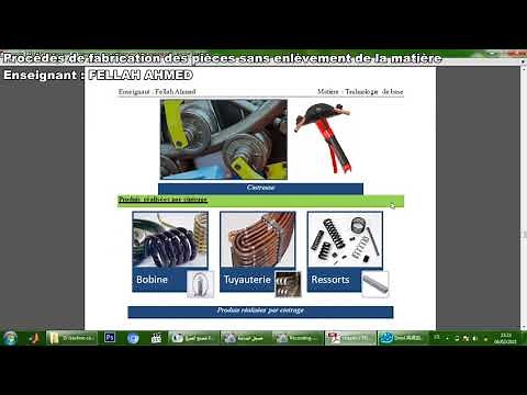 Les procédés de fabrication des pièces sans enlèvement de la matière