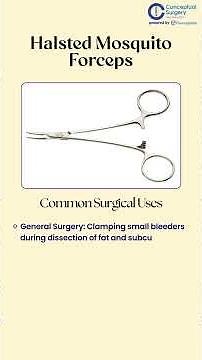 Know Your Surgical Instrument — Halsted Mosquito Forceps 🛠️